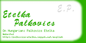 etelka palkovics business card